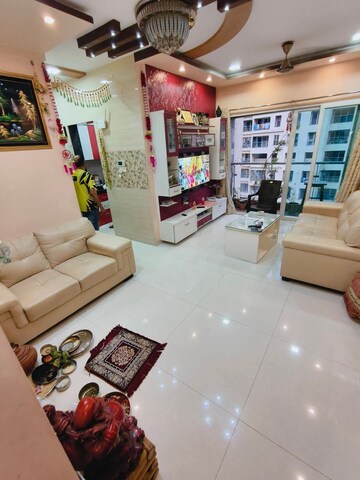 Living Room in 2 BHK Apartment at Rustomjee Urbania, Majiwada – for Rent