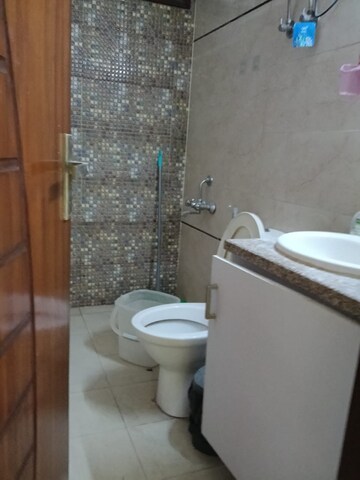Bathroom in 2 BHK Builder Floor at Malviya Nagar – for Rent