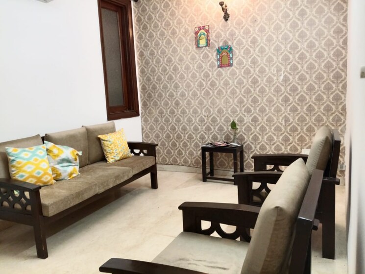 Living Room, malviya nagar 2 Bedroom 100 Sq.Yd. Builder Floor In Malviya Nagar Delhi 8687825