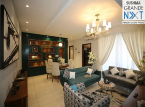 Living Room in 3 BHK Apartment at Sushma Grande Nxt, Ghazipur – for Sale