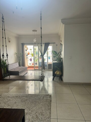 Living Room in 3.5 BHK Apartment at Godrej Woodsman Estate, Hebbal – for Rent