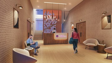 Living Room in 1 BHK Apartment at Charms Global City, Ambernath East – for Sale