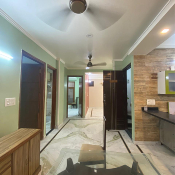 Living Room in 3 BHK Builder Floor at Malviya Nagar – for Rent