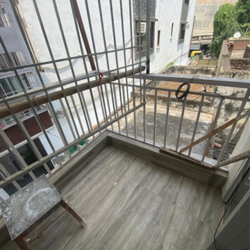 Balcony in 3 BHK Builder Floor at Malviya Nagar – for Rent