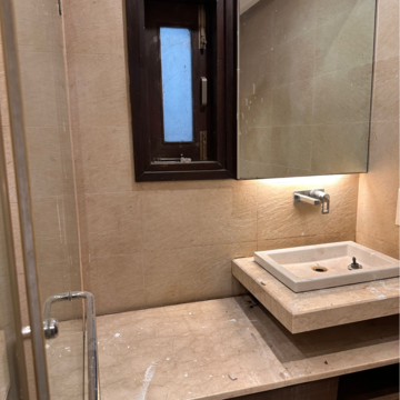 Bathroom in 4 BHK Builder Floor at East Of Kailash – for Rent