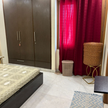 Bedroom in 3 BHK Builder Floor at Kalkaji – for Rent