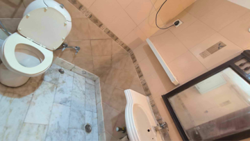Bathroom in 2 BHK Builder Floor at Greater Kailash I – for Rent