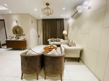 Living Room in 3 BHK Apartment at Allwin El Spazia, Nagla Road – for Sale