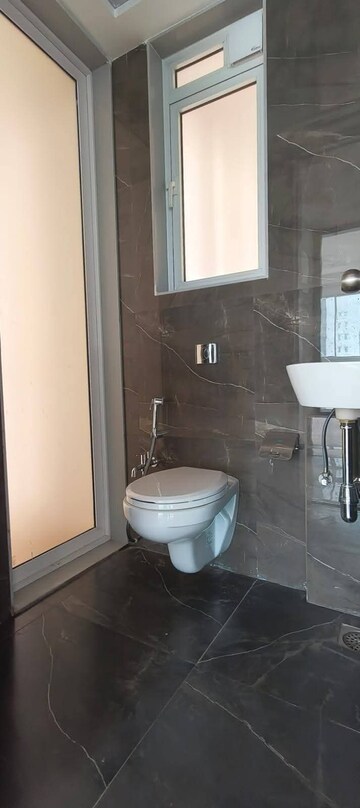 Bathroom in 2 BHK Apartment at Aurum Q Residences, Ghansoli – for Rent