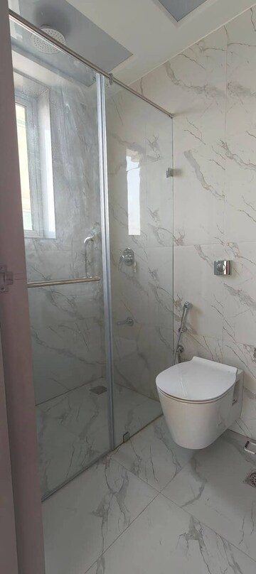 Bathroom in 2 BHK Apartment at Aurum Q Residences, Ghansoli – for Rent