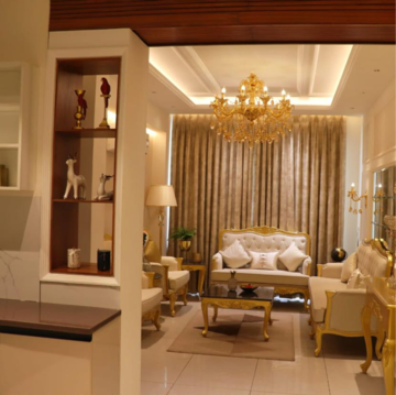 Living Room in 3 BHK Apartment at Green Valley Residencia, Nagla Road – for Sale