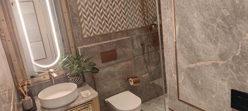 Bathroom in 4 BHK Apartment at Indiabulls Blu, Worli – for Rent