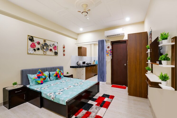 Bedroom, unitech-cyber-park Studio 656 Sq.Ft. Builder Floor In Sector 39 Gurgaon 8688158