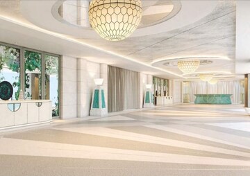 Building Lobby in 4 BHK Apartment at Indiabulls Blu, Worli – for Rent
