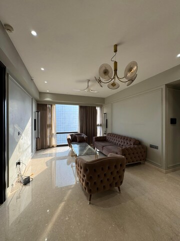 Living Room in 4 BHK Apartment at Lodha The Park, Worli – for Rent