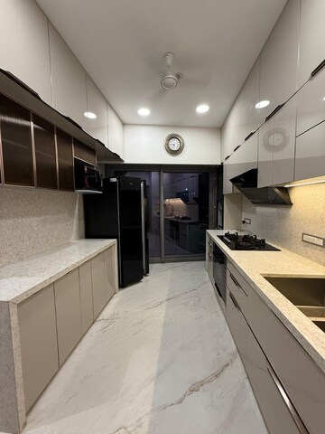 Kitchen in 4 BHK Apartment at Lodha World View, Worli – for Rent