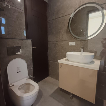 Bathroom in 3 BHK Builder Floor at Nehru Enclave – for Rent