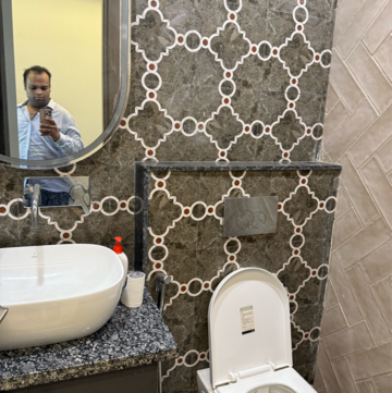 Bathroom in 3 BHK Builder Floor at Kalkaji – for Rent