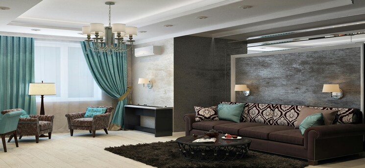Living Room, sspl-the-strand 4 Bedroom 1570 Sq.Ft. Apartment In Kharadi Pune 8688304