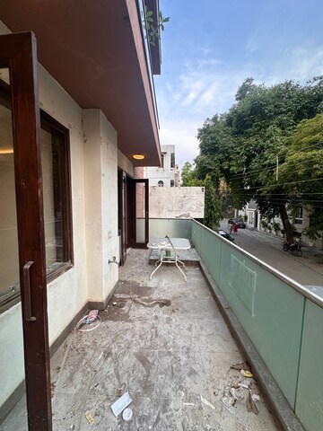 Balcony in 4 BHK Builder Floor at East Of Kailash – for Rent