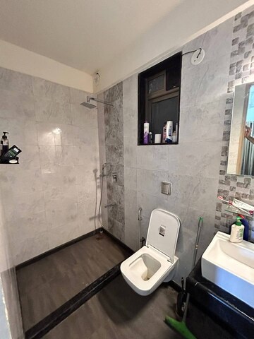 Bathroom in 2 BHK Apartment at Rajesh Raj Infinia, Malad West – for Rent