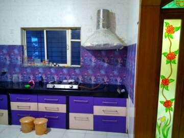 Kitchen in 3 BHK Apartment at Swagat Shilp, Prabhat Road – for Rent