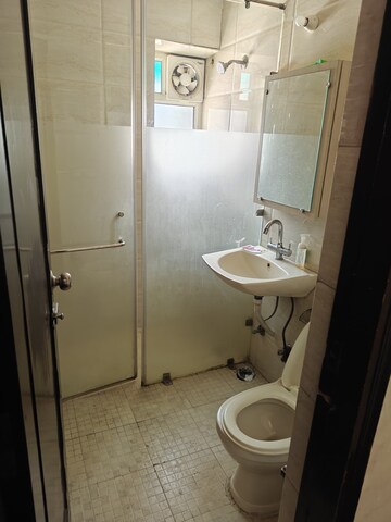 Bathroom in 2 BHK Apartment at Uttaranchal Apartments, Ip Extension – for Rent
