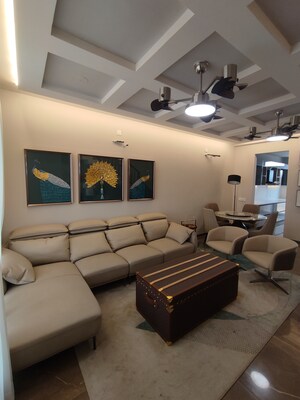 Living Room in 4 BHK Villa at Aerocity – for Sale