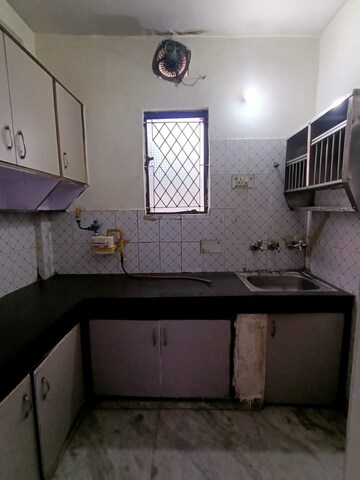 Kitchen in 1 BHK Builder Floor at Khirki Extension – for Rent