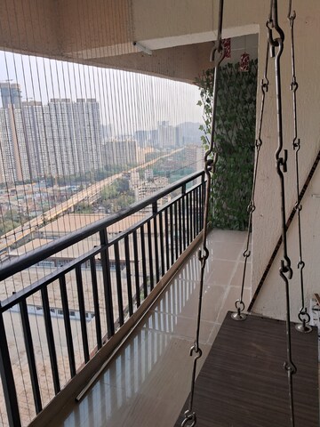 Balcony in 2.5 BHK Apartment at Neptune Living Point, Bhandup West – for Rent