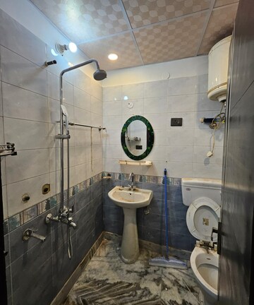 Bathroom in 2 BHK Builder Floor at Niti Khand I – for Rent