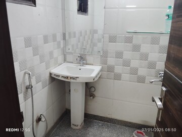 Bathroom in 3 BHK Builder Floor at Chattarpur – for Rent
