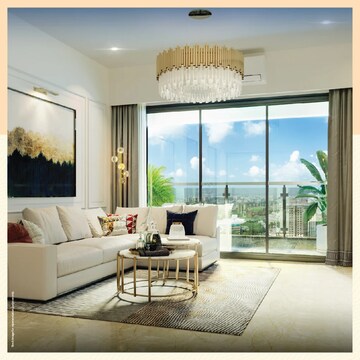 Living Room in 3 BHK Apartment at Godrej Bliss, Sector 150 – for Sale