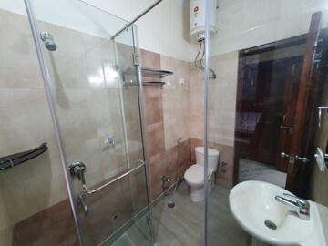 Bathroom in 4 BHK Builder Floor at Sarvodaya Enclave – for Rent