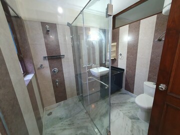 Bathroom in 4 BHK Builder Floor at Sarvodaya Enclave – for Rent