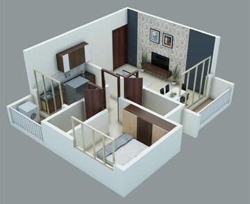 Floor Plan in 1 BHK Apartment at Dream Jagjeet Residency, Domkhar – for Sale