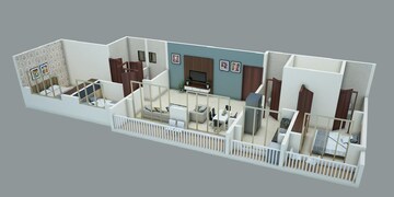 Floor Plan in 1 BHK Apartment at Dream Jagjeet Residency, Domkhar – for Sale