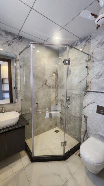 Bathroom in 3 BHK Builder Floor at Anant Raj Ashok Estate, Sector 63a – for Rent
