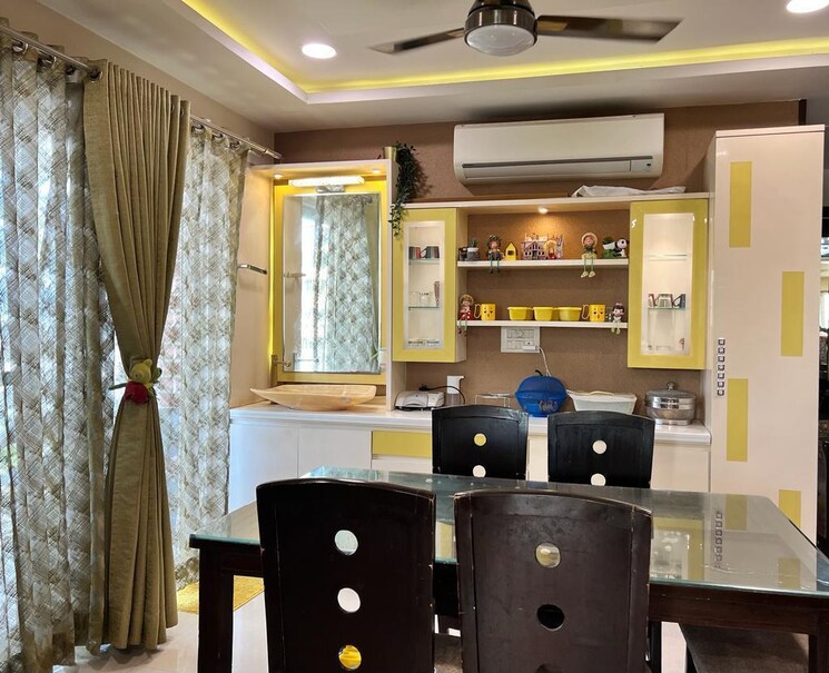 Kitchen, svc-tree-walk 3 Bedroom 2050 Sq.Ft. Apartment In Kondapur Hyderabad 8691904