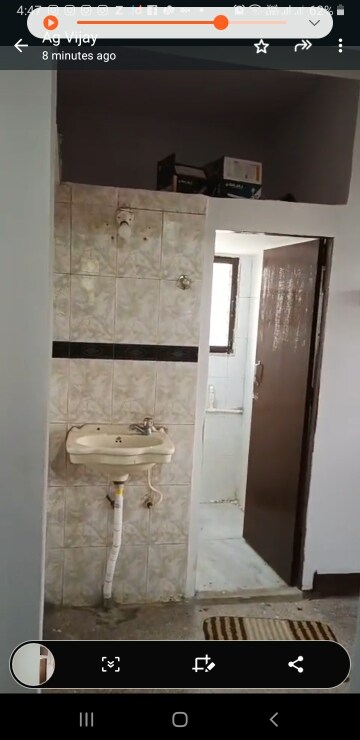 Bathroom in 1 BHK Apartment at Shreerang CHS, Shrirang Society – for Rent