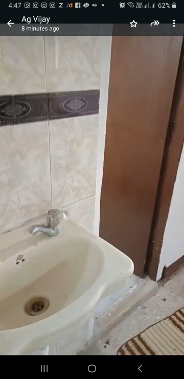 Bathroom in 1 BHK Apartment at Shreerang CHS, Shrirang Society – for Rent