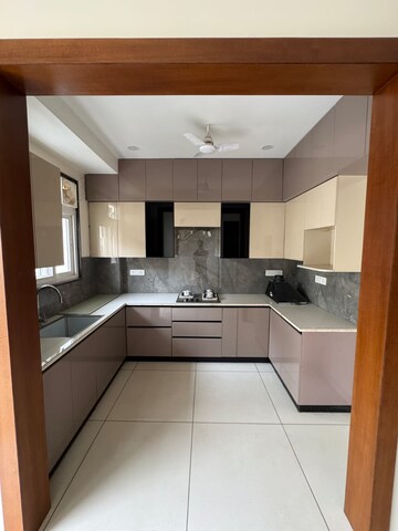 Kitchen in 3 BHK Builder Floor at Sushant Lok 2, Sector 57 – for Rent