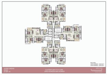 3 BHK Apartment For Rent in Kosmos Heights, Sector 134