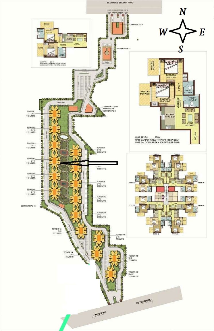 Master Plan, gls-arawali-homes 2 Bedroom 900 Sq.Ft. Apartment In Sohna Sector 4 Gurgaon 8693332