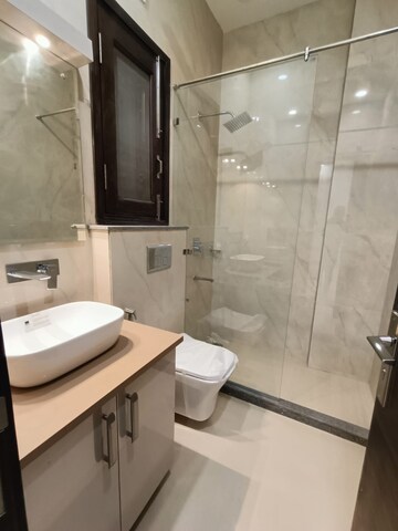 Bathroom in 3 BHK Builder Floor at Shivalik Colony – for Rent