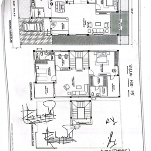 Floor Plan in 4 BHK Villa at Yapral – for Sale