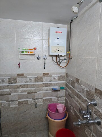 Bathroom in 1 BHK Apartment at SKD Pinnacolo, Mira Road – for Rent