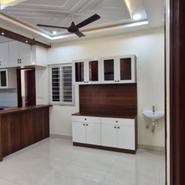 Kitchen in 3 BHK Builder Floor at Kondapur – for Rent