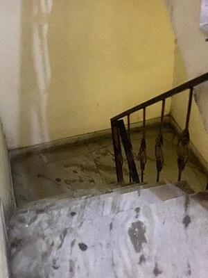 Staircase in 1.5 BHK Builder Floor at Mayur Vihar – for Sale