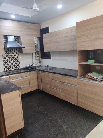 Kitchen in 3 BHK Builder Floor at Malviya Nagar – for Rent
